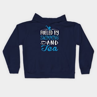 Fueled by Swimming and Tea Kids Hoodie
